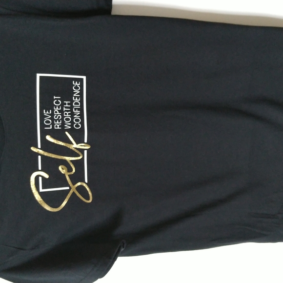 SBC Self Short Sleeve Crew Neck Black T-Shirt - Picture 3 of 4